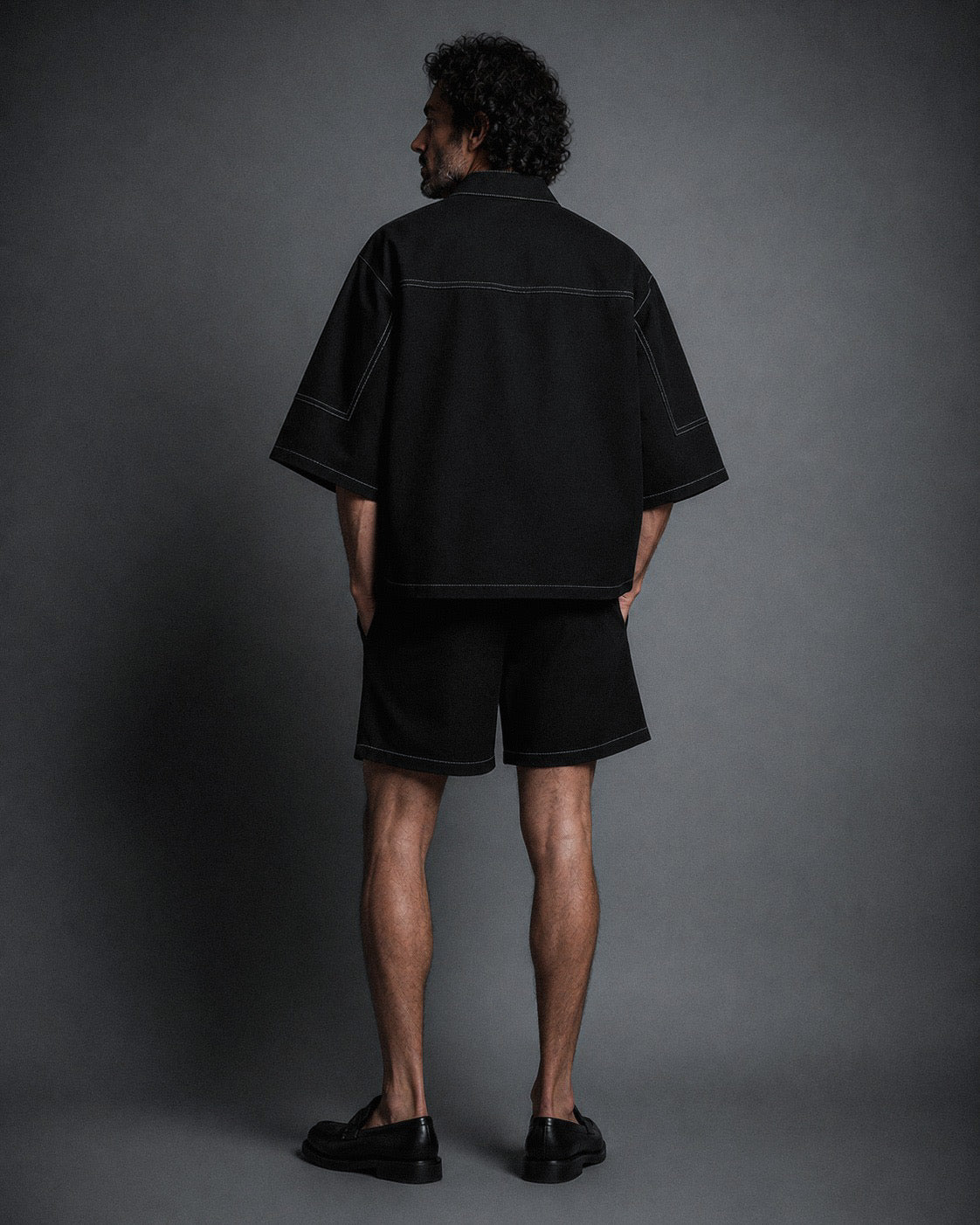 Coast Indigo Kimono Negro