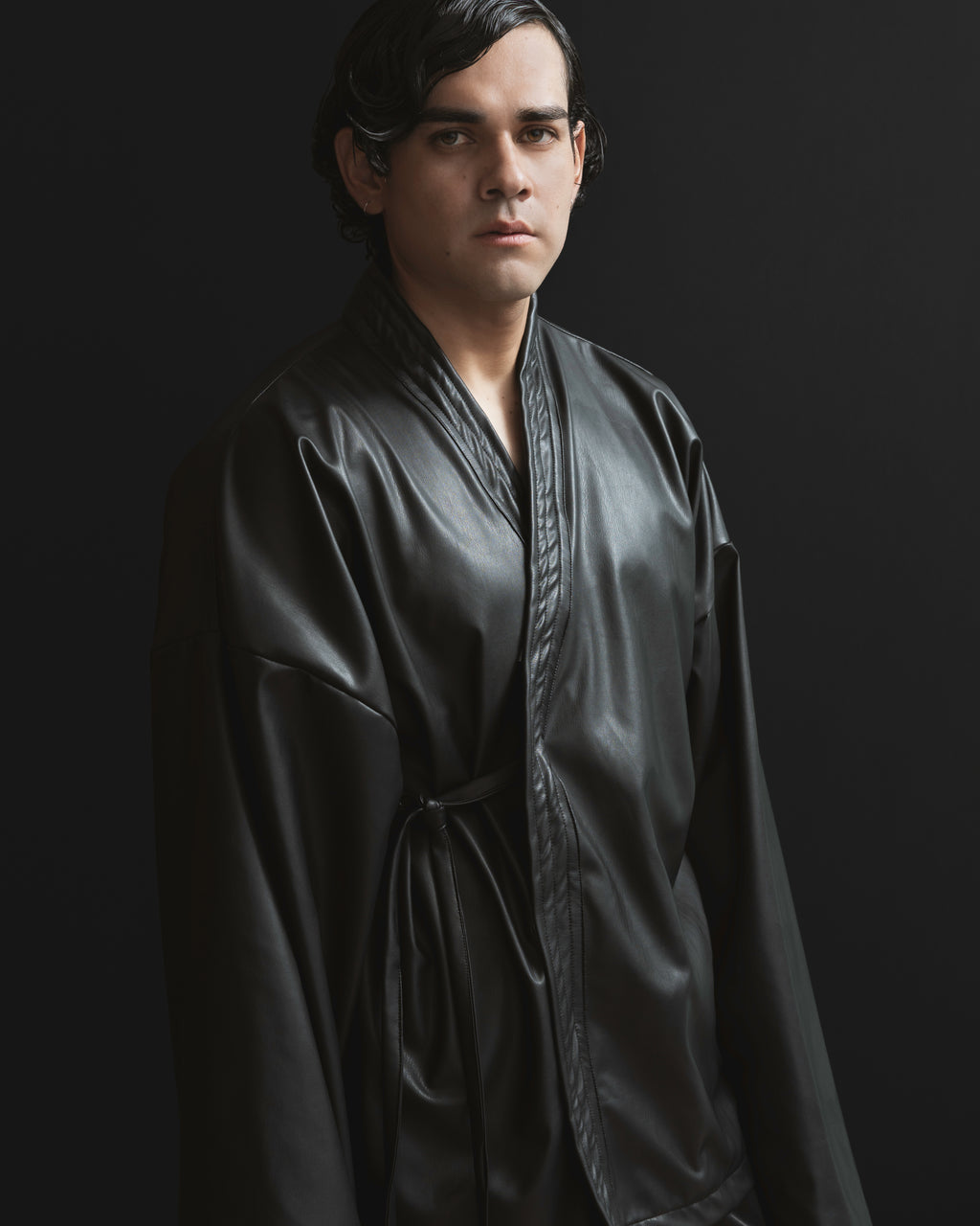 SRNS-6 Vinyl Leather Kimono