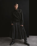 HYBRD-15 Structured Pleated Skirt
