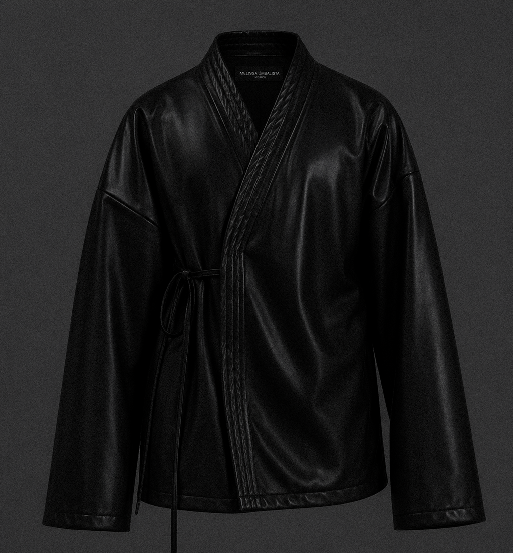 SRNS-6 Vinyl Women Leather Kimono