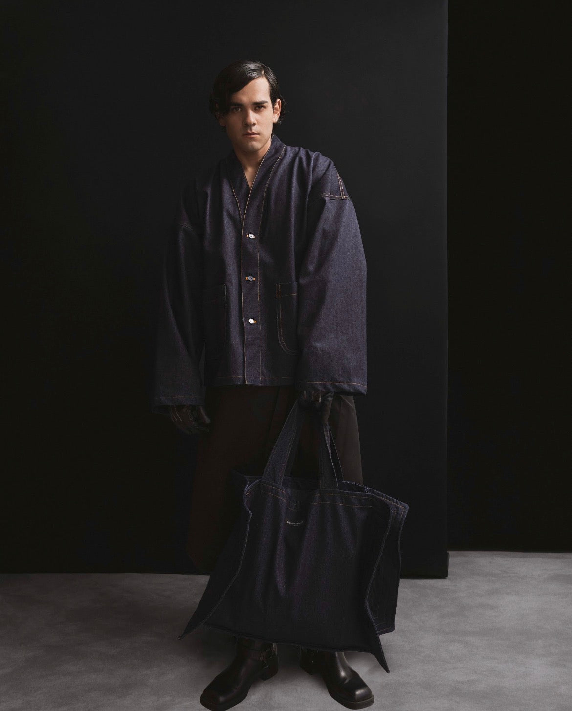 GRN-09 Indigo Kimono