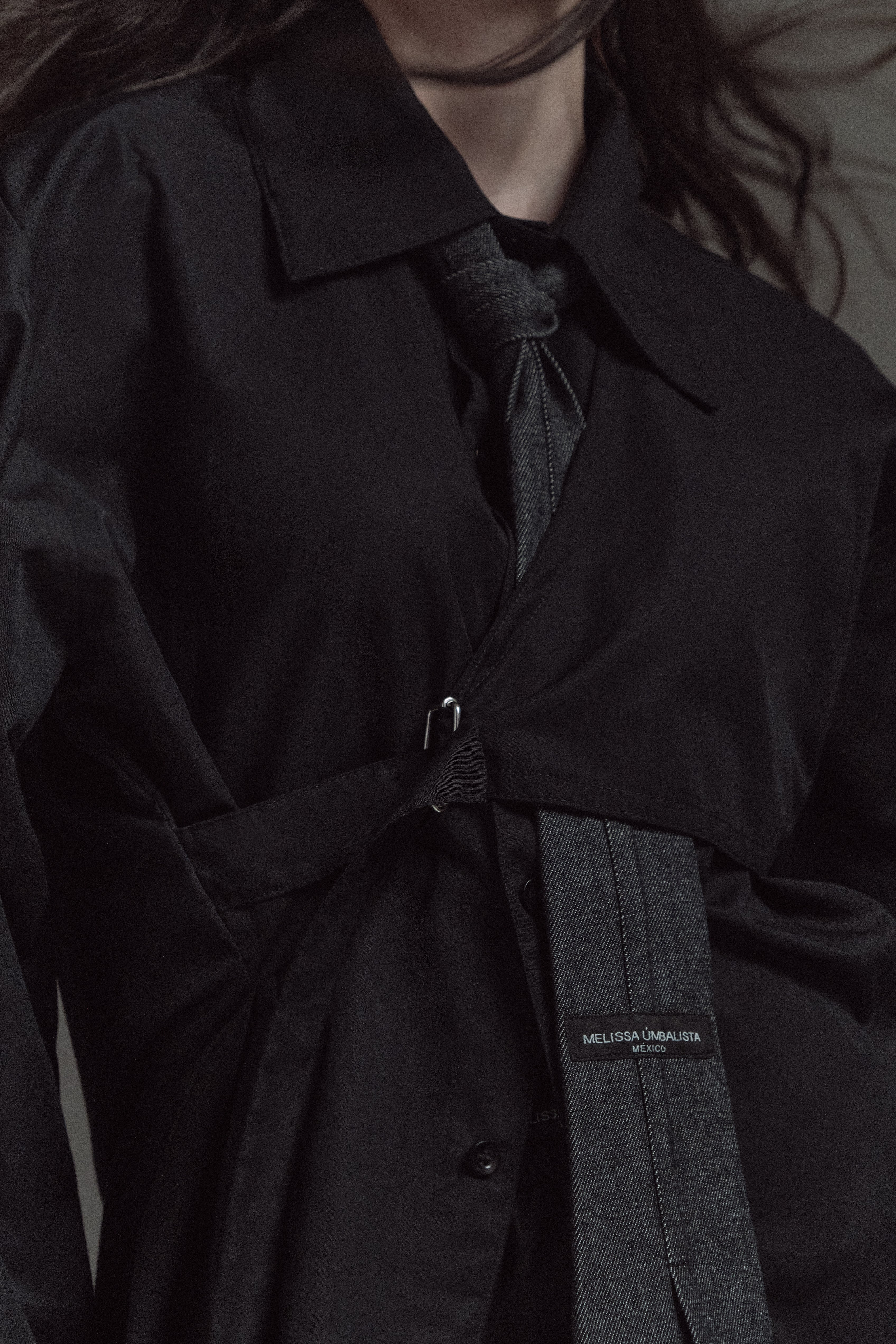Structural Denim Tie